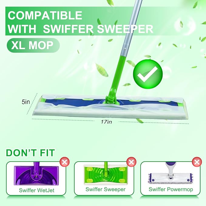 20 Count XL Wet Mopping Cloths for Swiffer Sweeper XL Mop