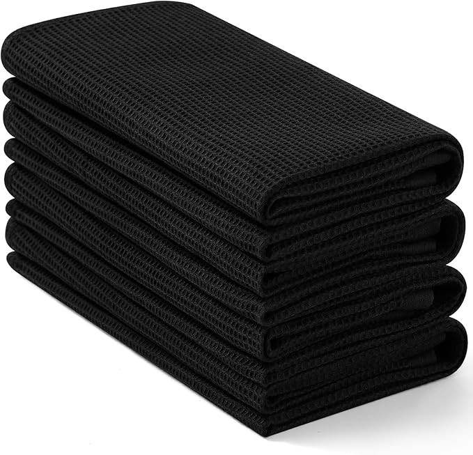 Homaxy 100% Cotton Waffle Weave Kitchen Towels