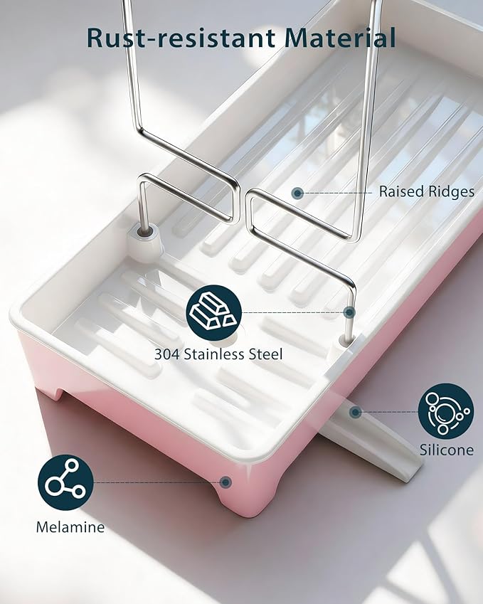 Minimalist Sink Caddy, Rustproof Sponge Holder
