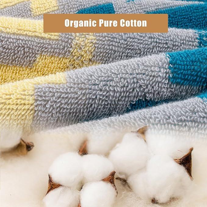 SEMAXE 18-Pack Bath Towel Set Include 6 Bath Towels, 6 Hand Towels, 6 Wash