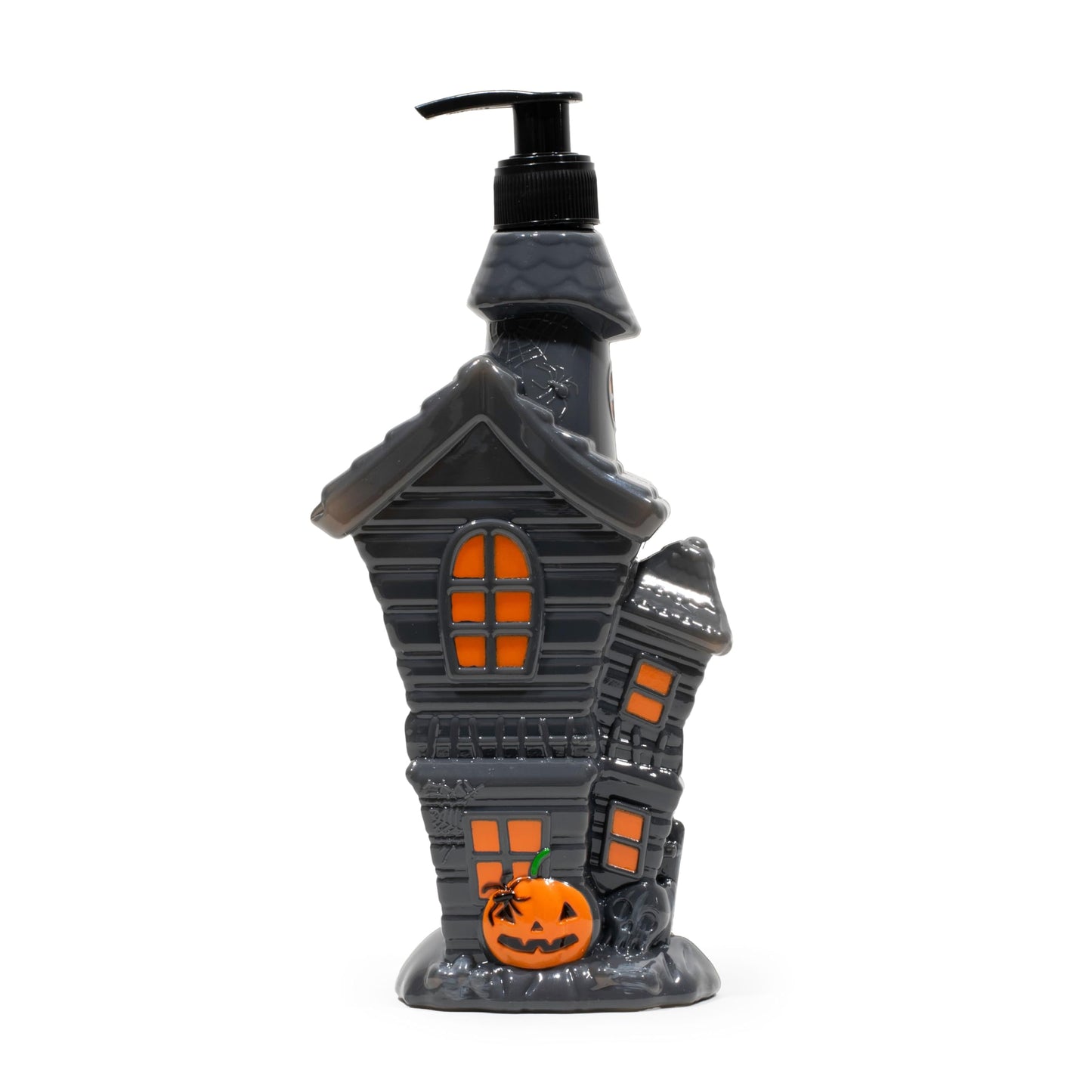 Simple Pleasures Haunted House Scented Liquid Hand Soap Dispenser - Autumn & Halloween Novelty Décor – Decorative Refillable Hand Pump for Kitchen Countertop and Bathroom Sink