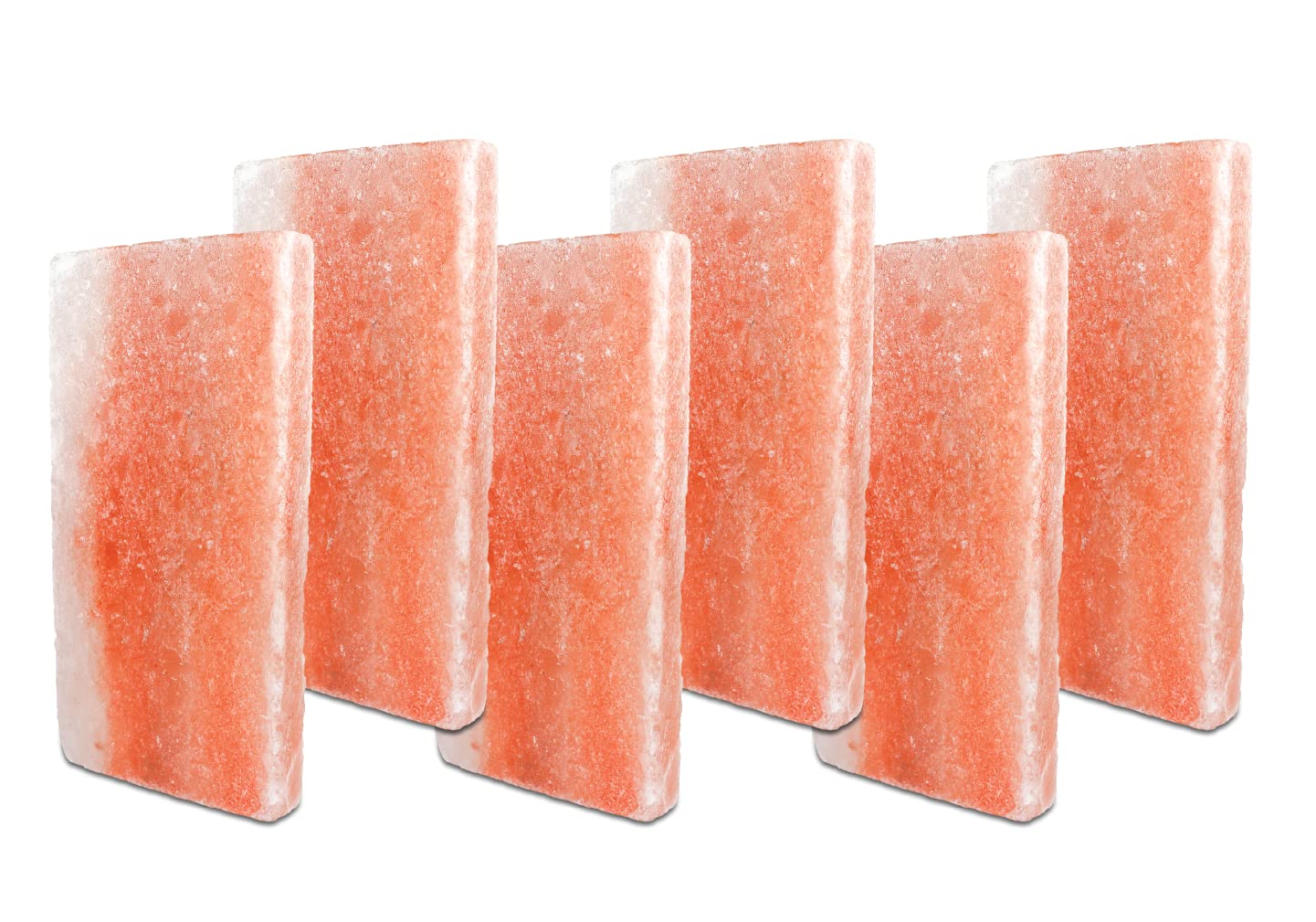 Himalayan Secrets® Salt Tiles | 8"x4"x0.75" | 6-Pack of 3/4 Inch Thick Salt Plates | Use for Grilling, Serving or Decor