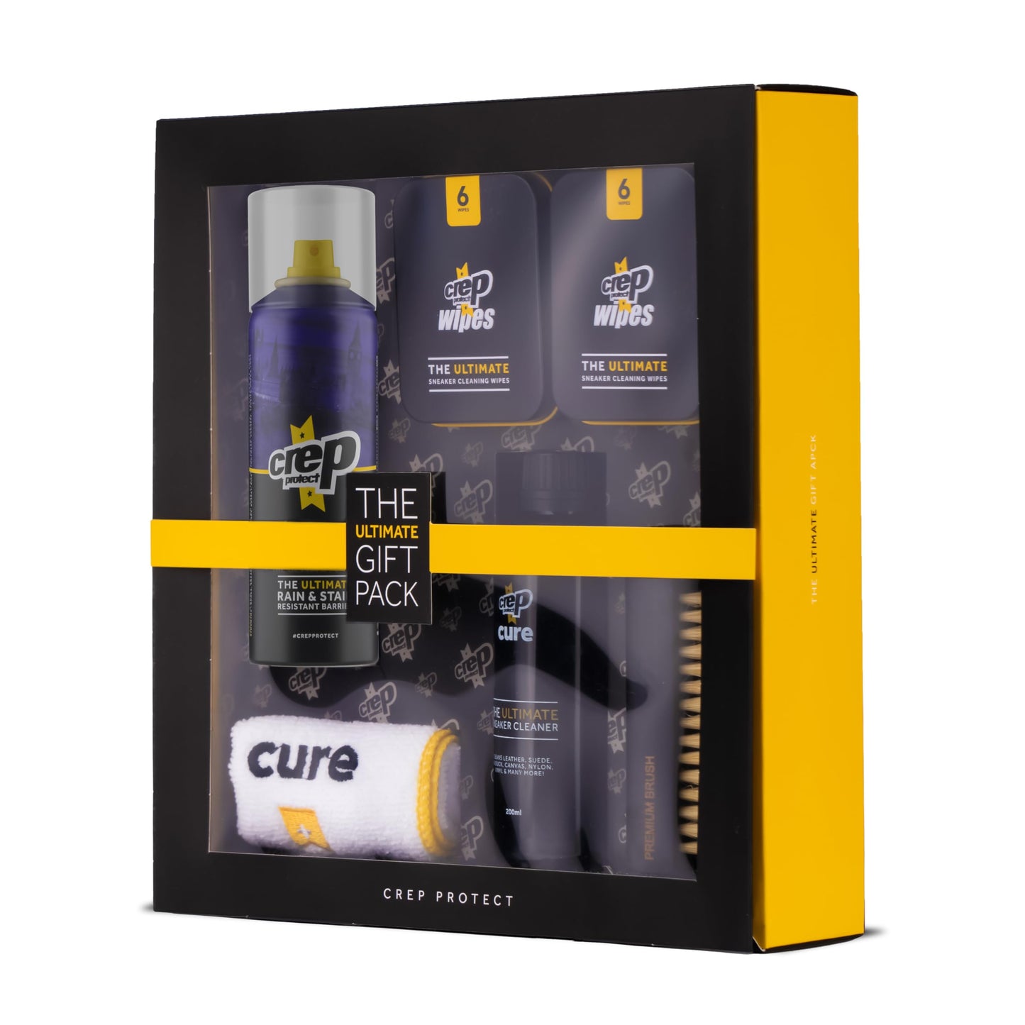 Crep Protect The Ultimate Shoe Care Bundle Gift Pack - Shoe Protector Spray - Sneaker Cleaner - Quick Cleaning Wipes - Premium Bush & Microfiber Cloths
