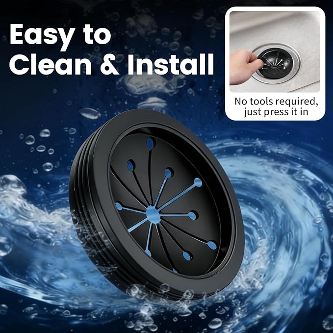 Garbage Disposal Splash Guard, 2 Pack 3 1/8" Sink Baffle Disposer Drain Splash
