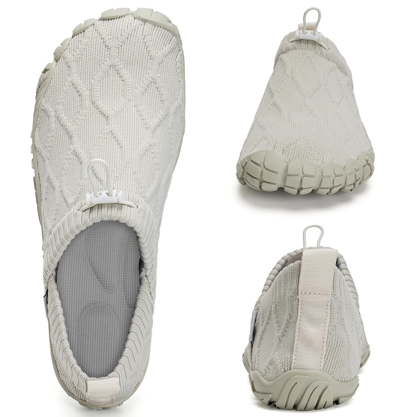 WateLves Barefoot Water Shoes Women Men Minimalist Comfortable Walking Shoes Beach Outdoor Running Sneakers (Apricot,38)