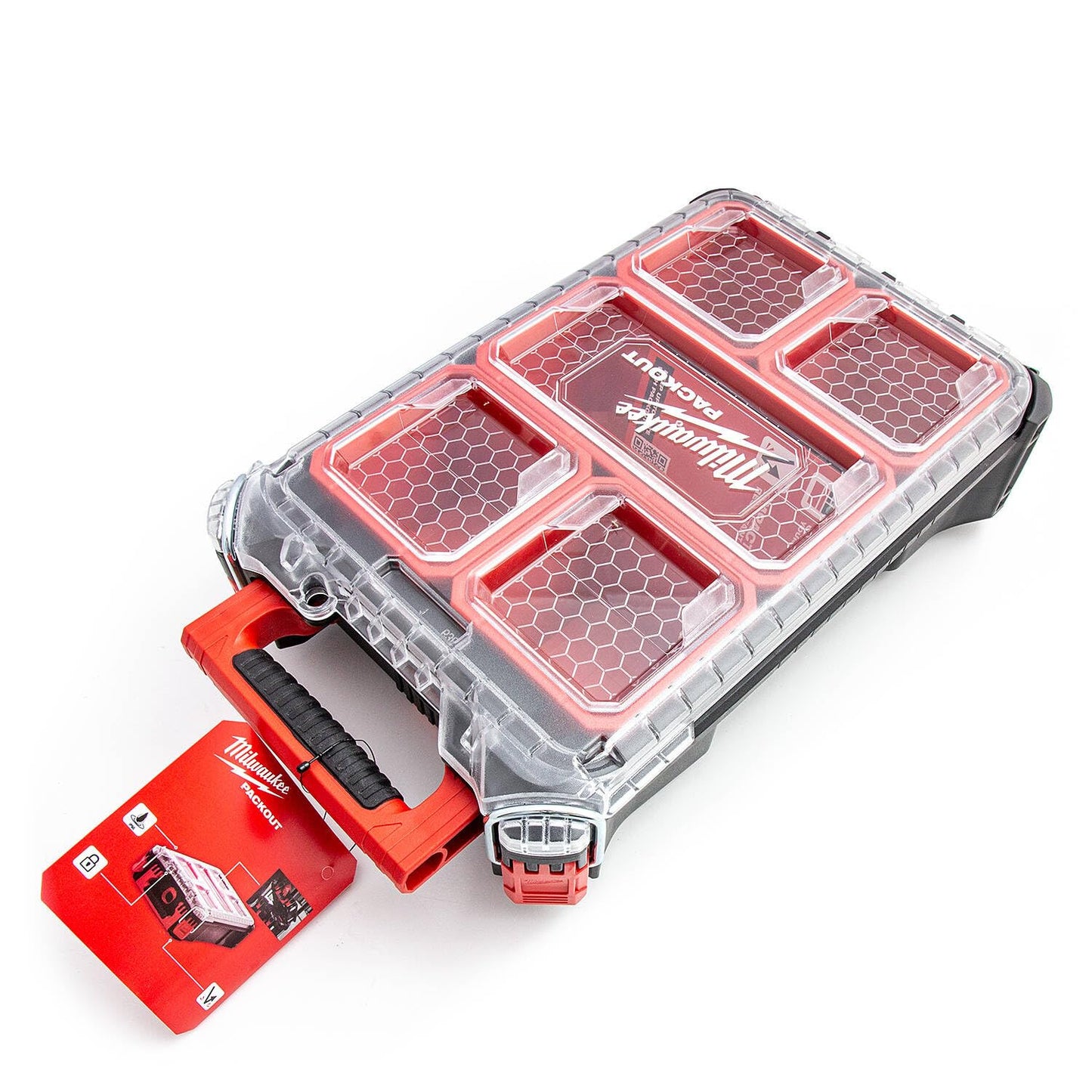 Milwaukee 0 932464083 PACKOUT Compact Organiser Case, Red