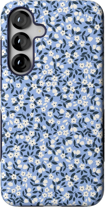 Casely Galaxy S25 Plus Case | Ink & Iris | Vintage Floral | Compatible with MagSafe | Bold Protective Design