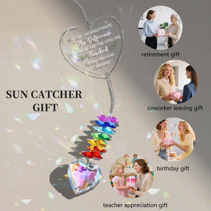 Coworker Leaving Farewell Goodbye Gifts for Women, New Job New Beginning Promotion Retirement Gifts for Friend Coworker Boss Teacher Nurse, Sun Catcher Crystals Window Home Decor