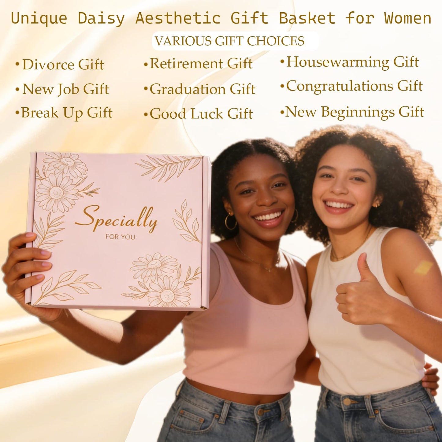 New Beginnings Gifts for Women – Graduation Farewell Leaving Going Away Goodbye Retirement Gift Basket for Her Women Coworkers, New Job Good Luck, Moving On, Divorce, Housewarming, Break Up Gifts