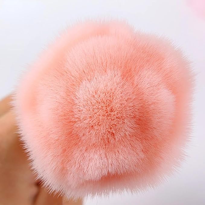 4 Pcs Nail Art Dust Powder Remover Cleaner Brush，Rose Nail Art Powder Dust