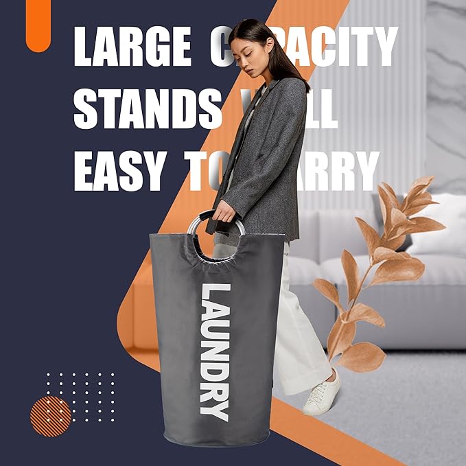 Caroeas 125L Laundry Basket, Large Laundry Hamper, Laundry Bag