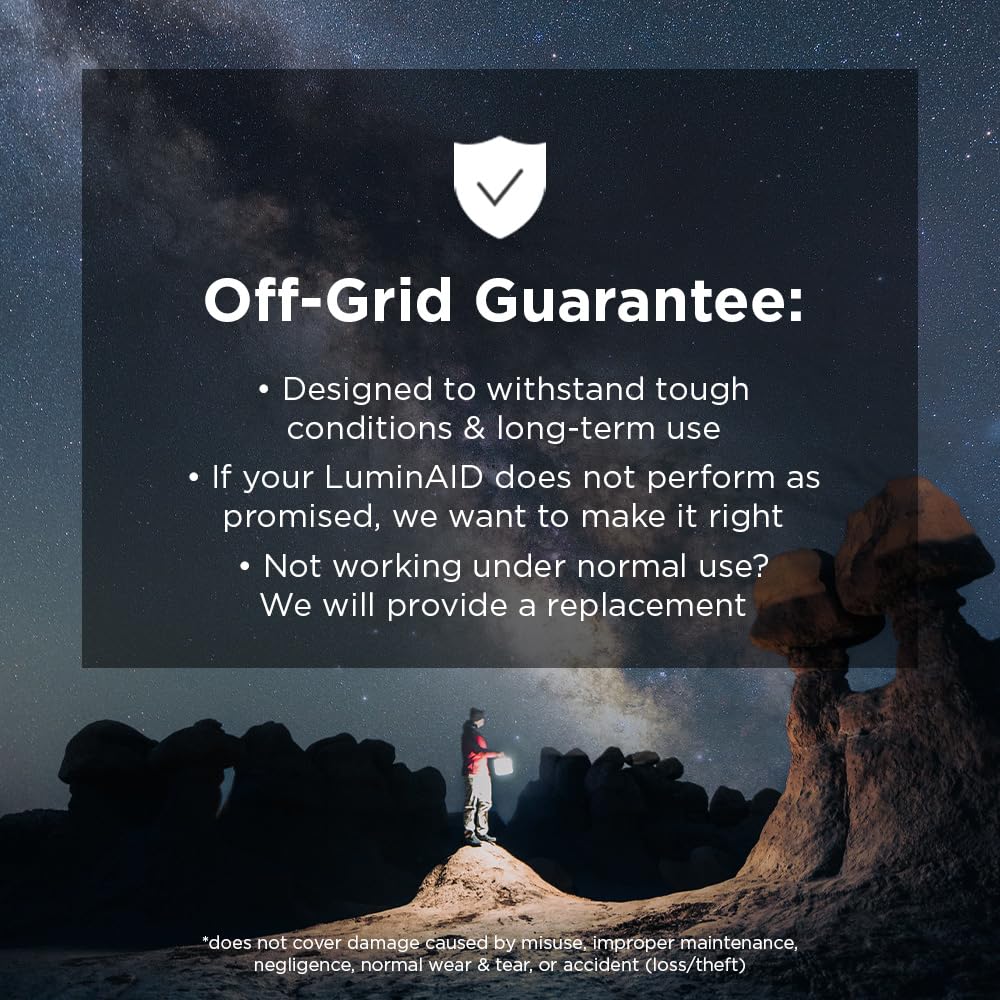 LuminAID Max Quick Inflate 2-in-1 Solar Camping Lantern and Phone Charger - Rechargeable LED Lamp for Camping, Hiking & Travel - Waterproof Emergency Light for Power Outages, Hurricane, Survival Kits