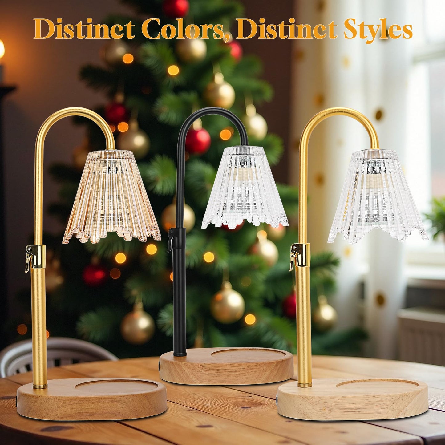 HUAEU Candle Warmer Lamp with Timer, Dimmable Candle Lamp Adjustable Height, Birthday Gifts for Mom Women, House Warming Gifts New Home Decor