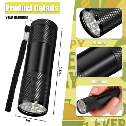 VIHOSE 100 Sets Christian Gifts for Men Church Flashlights Bulk Man of God Small 3.37 in Aluminum Pocket Flashlight with Bible Verse Cards, Ribbon, Bags for Father Man Church Events Ministry (Classic)