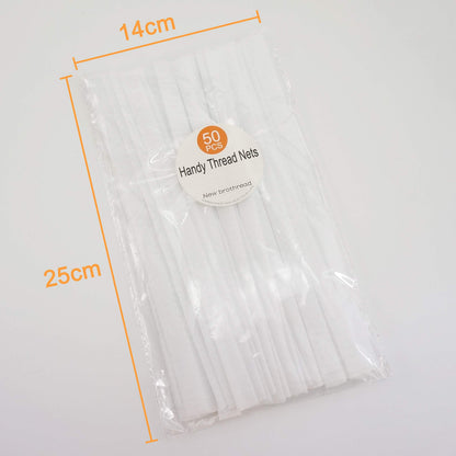 New brothread 50pcs Thread Net Spool Saver for Different Sizes of Embroidery Sewing Quilting and Serger Thread Spools/Cones - 9.8" (25cm) Long Each Piece