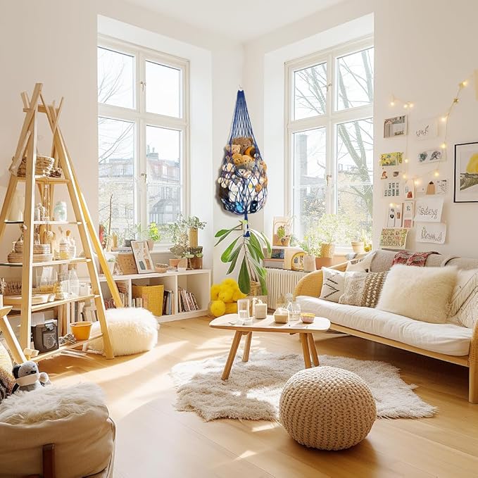 Novel Stuffed Animal Hammock Corner Hanging Net