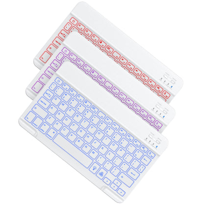 OMOTON Bluetooth Keyboard, Backlight Wireless Rechargeable Keyboard for iPad, iPad Pro, iPad mini, iPad Air with Illuminated LED (White)