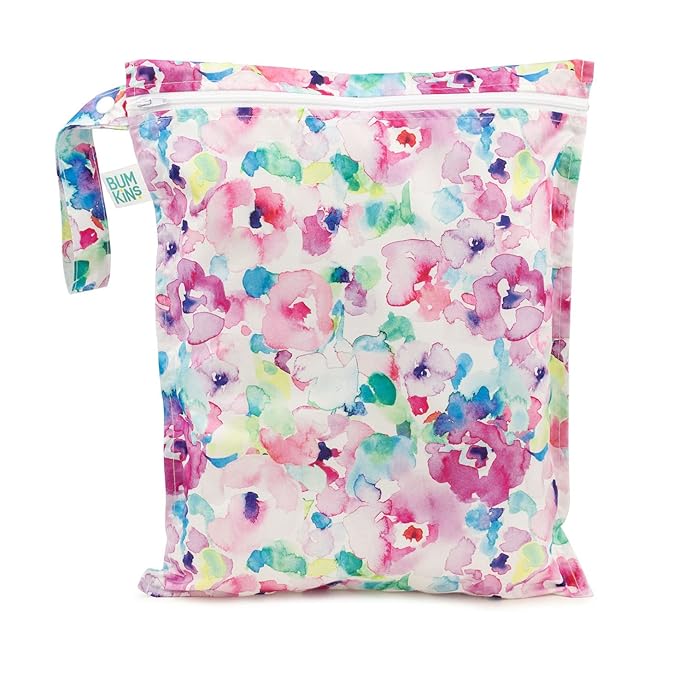 Bumkins Waterproof Wet Bag for Baby, Swim Suit, Cloth Diapers, Pump Parts