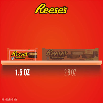 REESE'S Milk Chocolate Peanut Butter Cups, Candy Packs, Halloween Candy, 1.5 oz (36 Count)