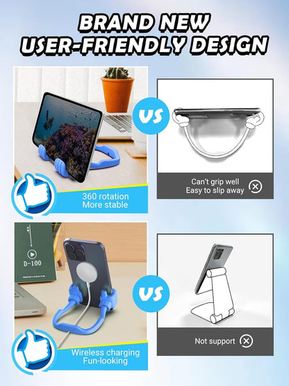 Teen Boys Gifts for Men Adults Cell Phone Stand: UPGRADE Easter Gifts for Kids Son Adjustable Lazy Thumbs Up Phone Holder for Desk Cool Gadgets Fun Gifts ideas for Him Husband Stocking Stuffers