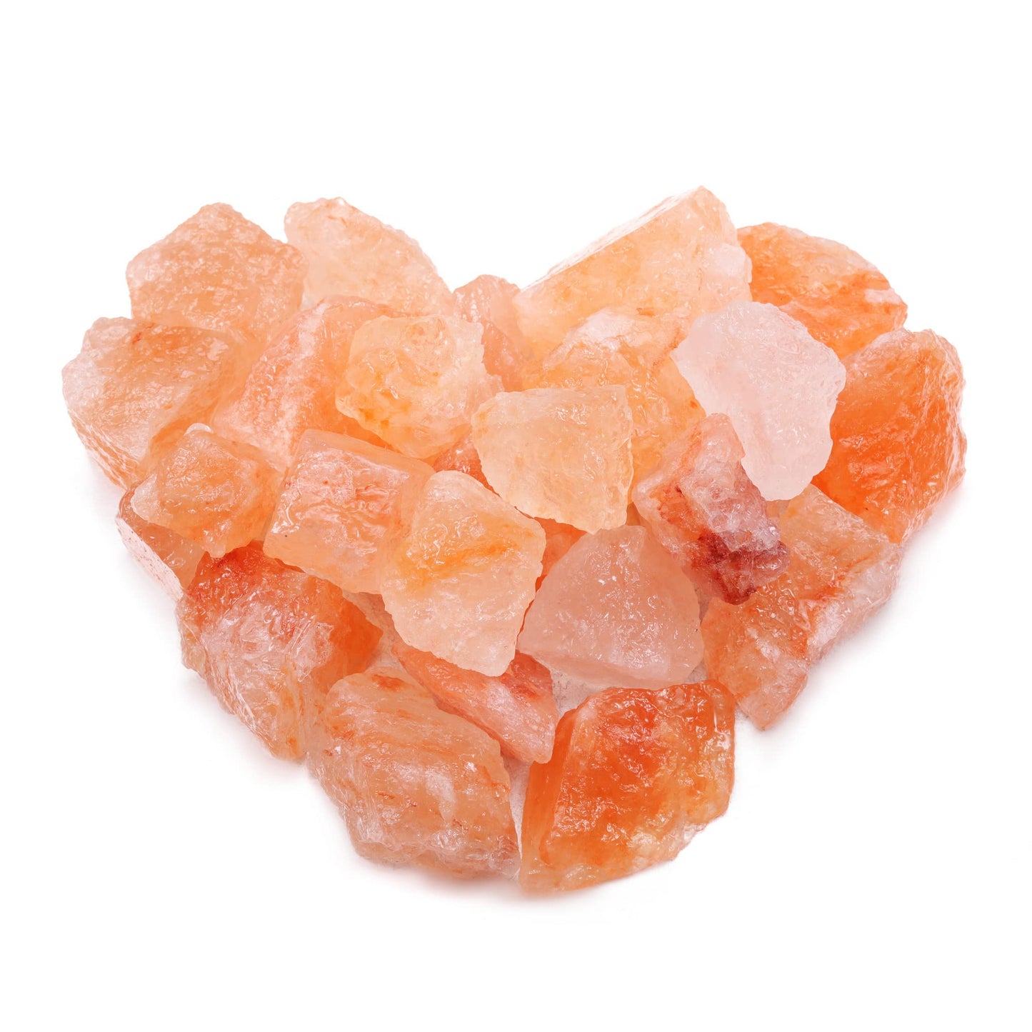 Jovivi Bulk Himalayan Salt Crystals Rough Healing Stones 1" Large Natural Raw Rocks for Tumbling, Cabbing, Decoration, Wire Wrapping, Wicca & Reiki - 0.5 lb