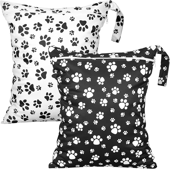 Shappy 2 Pcs Large Travel Laundry Bag Washable Waterproof Wet Dry Large Dirty
