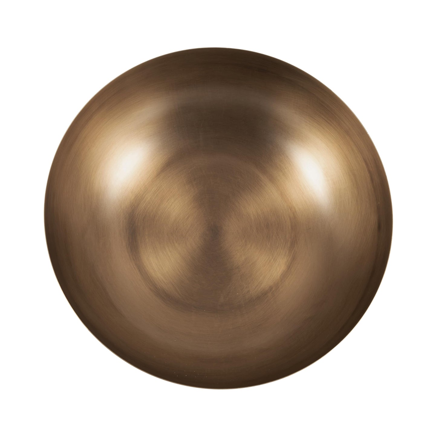 Kate and Laurel Rooks Ribbed Decorative Metal Bowl; 12 Inch Diameter; Brass; Modern Raised Fruit Bowl for Kitchen Counter or Use as a Key Bowl for an Entryway Table