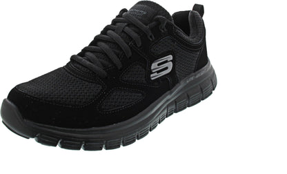 Skechers Burns Agoura, Men's Low-Top Sneakers, Black, 9 UK