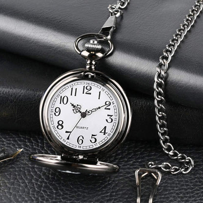 Udaney Hunter Gifts Set for Men - Classic Pocket Watch and Multi-Tool Knife, Unique Gifts for Hunters and Outdoorsmen, Commemorative Hunting Keepsake with Elegant Gift Box