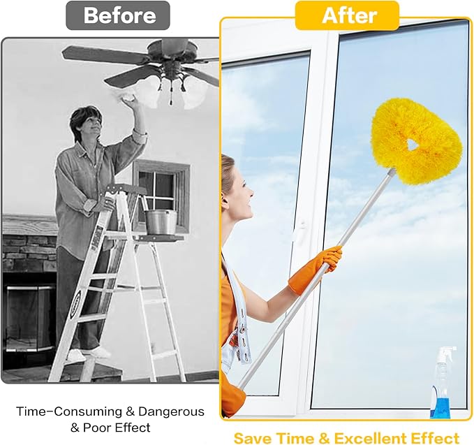 Ceiling Fan Cleaner Duster Reusable Microfiber Ceiling Fan Blade Cleaner