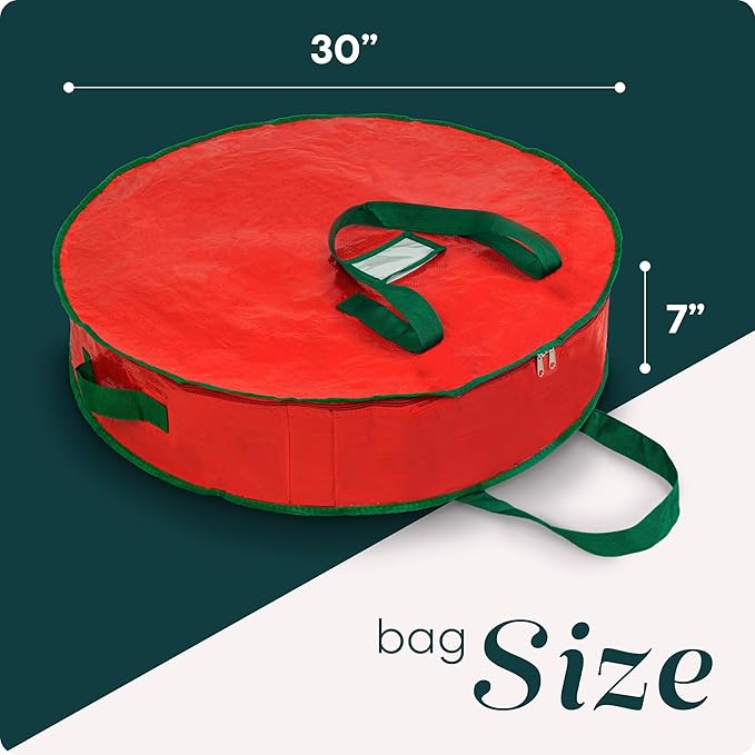 Handy Laundry Christmas Wreath Storage Bag