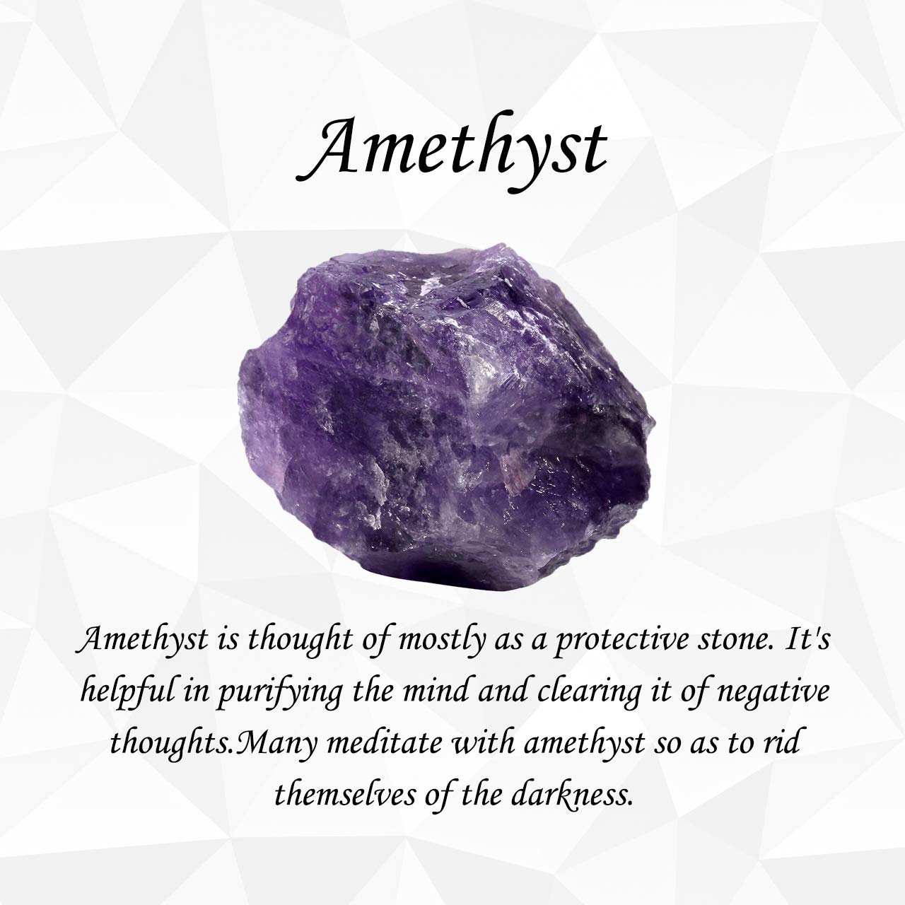 Top Plaza Natural Amethyst Crystal Gemstones Heart Amethyst Raw Cluster Geode Purple Stones Energy Balance Healing Crystal Decor 1.57"-1.97"