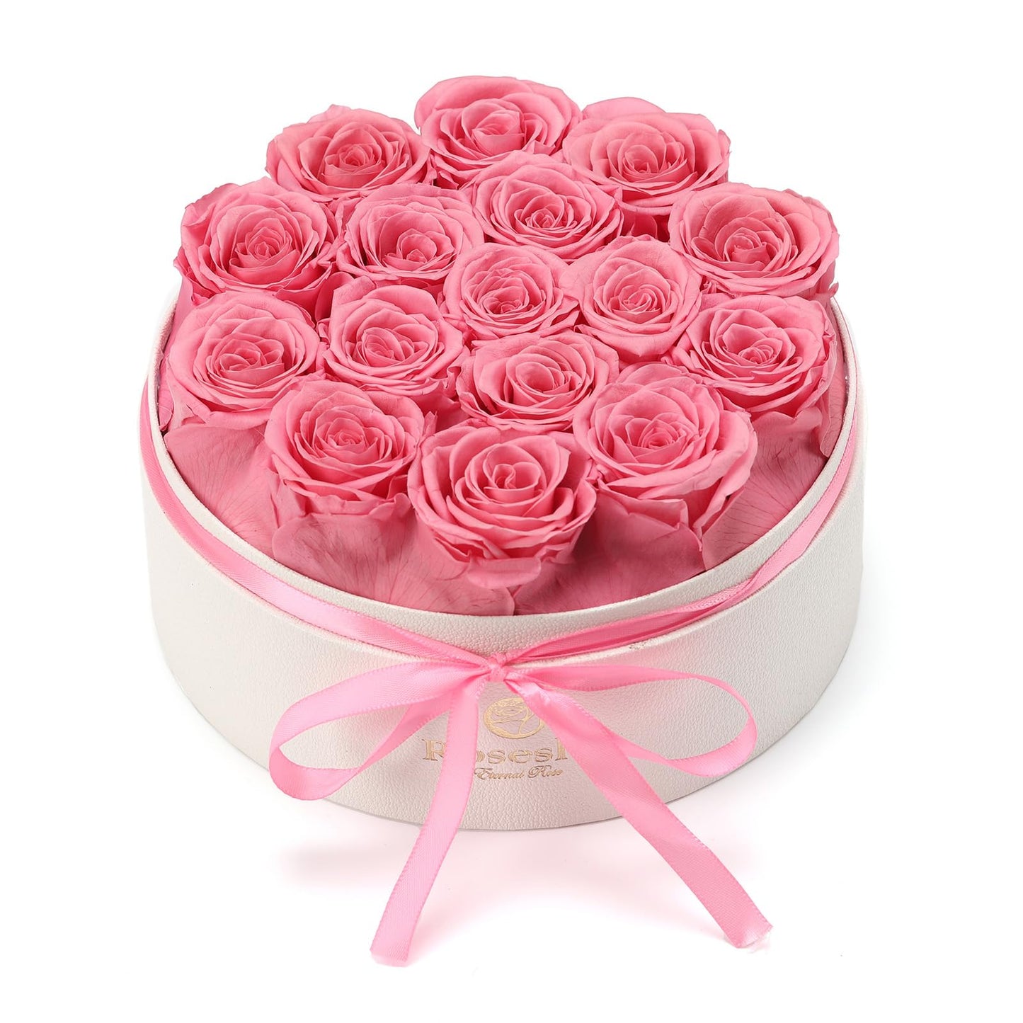 Valentines Day Flowers Roses Gifts for Her,16pcs Red Forever Preserved Roses in Heart Shape Gift Box,Valentines Day Delivery Prime Gifts-Roses Gifts for Women,Mom.