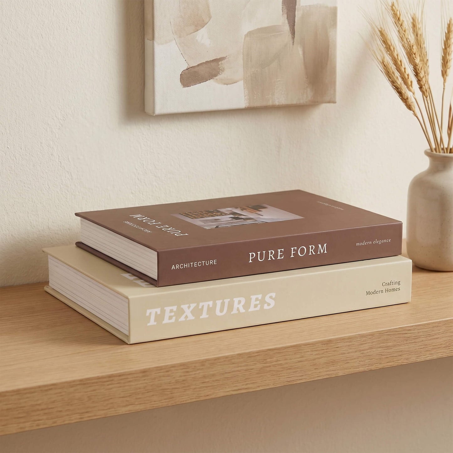 MAOBUYOU Elegant Decorative Book Boxes Set of 2 - Hidden Storage for Coffee Table, Bookshelf, Living Room Decor