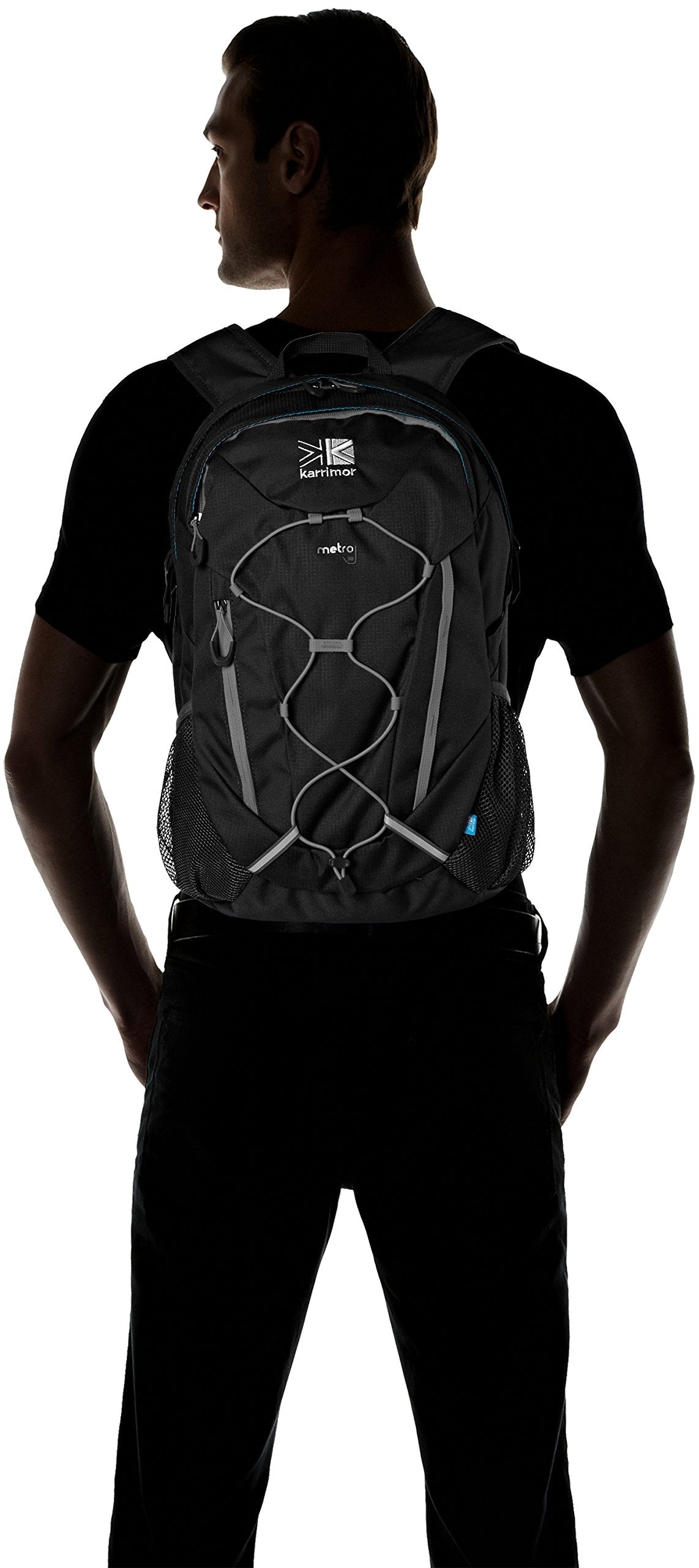 Karrimor Metro Unisex Outdoor Hiking Backpack available in Black - 30 Litres