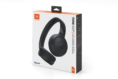 JBL Tune 520 BT Wireless On-Ear Headphones with JBL Pure Bass Sound, Bluetooth 5.3, Hands-Free Calls and 57-Hour Battery Life, Black