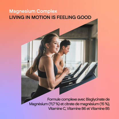 Magnesium Glycinate Complex - 2145mg Bisglycinate + Citrate Magnesium Supplements - Vitamins C B5 B6 - High Strength - 120 Capsules Nutralie