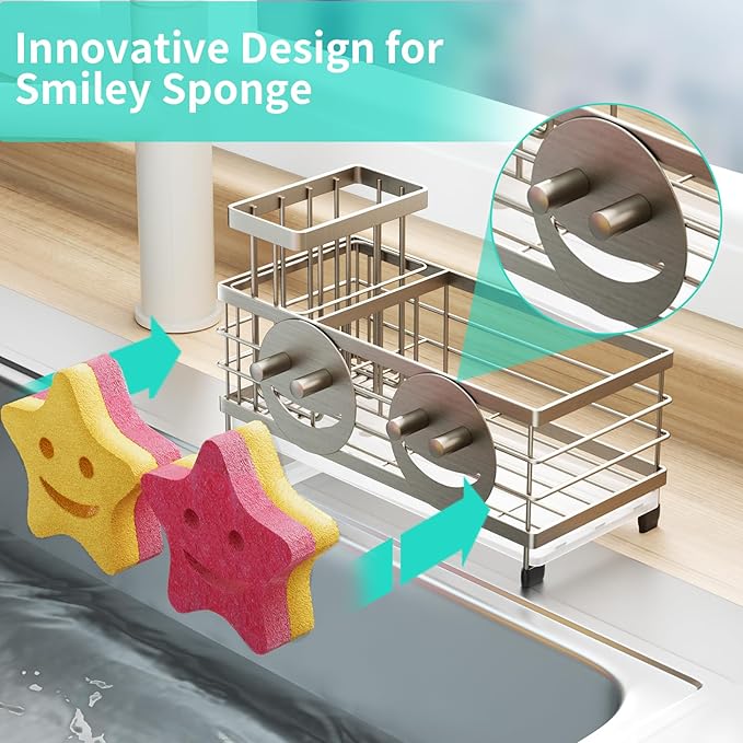 HapiRm Sink Caddy Sponge Holder