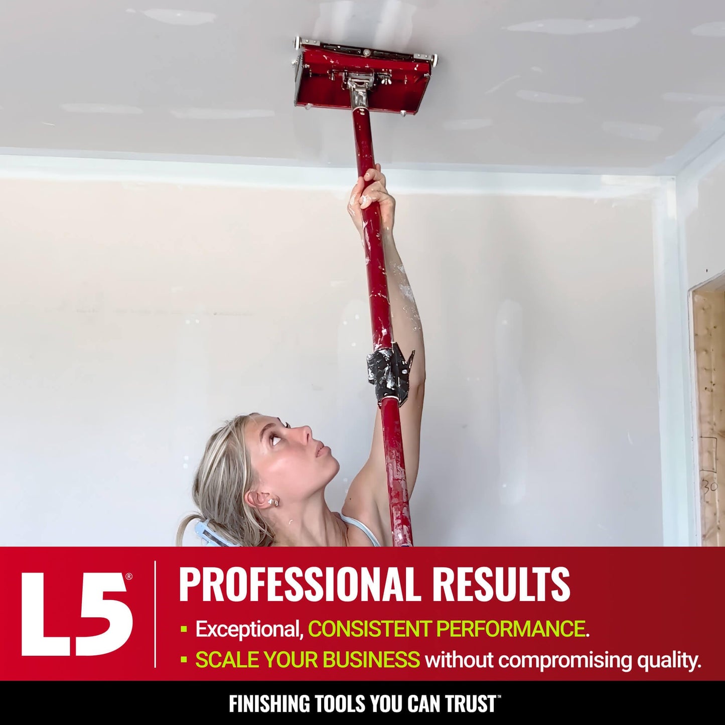 Drywall Finishing Set - LEVEL5 | Pro-Grade | 10/12" Flat Boxes, Corner Roller, 3" Corner Finisher, 7" Corner Applicator, Handles, Compound Pump + Filler | Sheetrock Gyprock Wallboard | 4-602