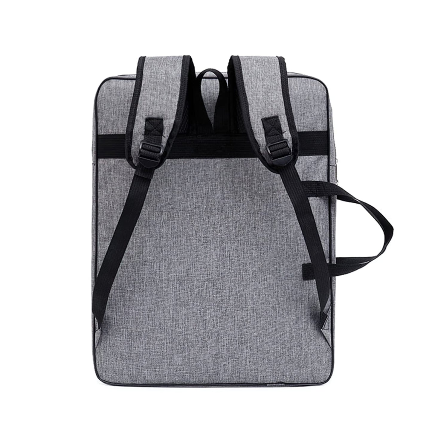 Art Portfolio Case A3 Artist Drawing Board Bag Waterproof Art Carrying Bag Portable Sketch Pad Storage Bag Artist Folder Case Tote Bag Shoulder Bag for Palette Paints Brushes Pencils (Grey)