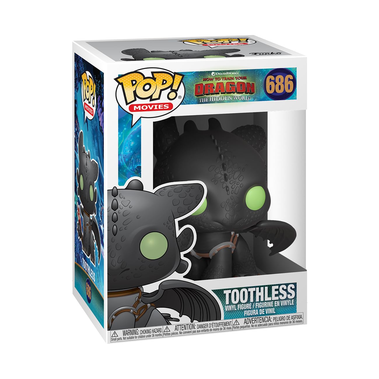 Funko Pop! Vinyl: How to Train Your Dragon 3: Toothless - How to Train Your Dragon - Collectable Vinyl Figure - Gift Idea - Official Merchandise - Toys for Kids & Adults - Movies Fans
