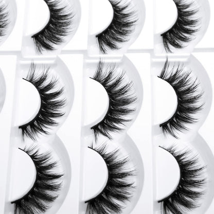 Eliace False Eyelashes 15 Pairs Cat Eye-Lashes 3D Mink Lashes,Spiky Wispy Natural Long Faux Mink Lashes Strips Soft & Reusable Makeup Professional Fake Eyelashes Pack | Trish Style