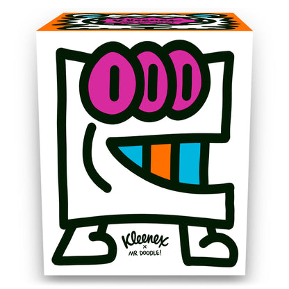 Kleenex x Mr Doodle Limited Edition Design Multipack Facial Tissues - 12 Cube Tissue Boxes, Designed in Collaboration with Mr Doodle, Made to Look Beautiful in The Home.