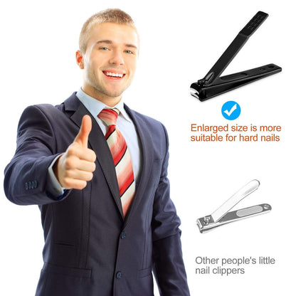 Manicure set Men Personal Care Tools Accessories Finger and Toe Nail Clippers Kit Professional Manicure Pedicure Kit With Travel Case Nail Grooming Kit Present for Men Women Stocking Stuffers