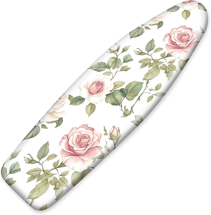 Floral Ironing Board Cover 17.7"x49", Standard Size Iron Board Covers