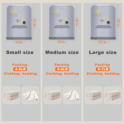 15-Pack Vacuum Bags for Travel with Wireless Rechargeable Pump, Carry-on Size Compression Packing Bags for Luggage & Suitcase, Space Saver for Clothes & Clothing, 15 Combo Travel Size, Fast 3S Vacuum