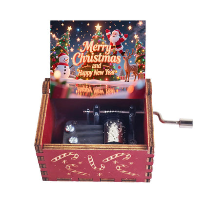 Hefonti Merry Christmas Music Box Play We Wish You a Merry Christmas, Ideal Xmas Gift for Daughter Son Mom Dad Granddaughter Friends Sisters New Year Gifts