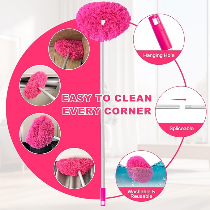 Ceiling Fan Cleaner Duster Reusable Microfiber Ceiling Fan Blade Cleaner