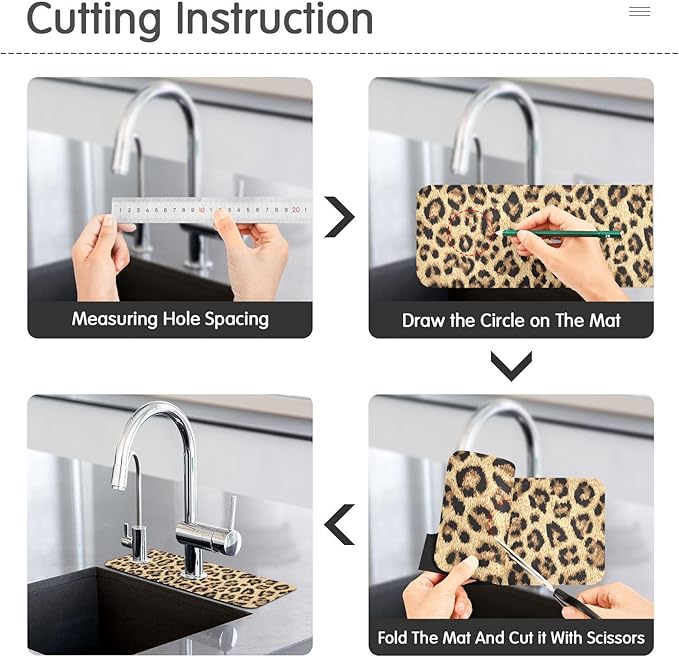 Kitchen Sink Splash Guard 2 PCS 14.7 Inch Sink Faucet Mat Splash Guard
