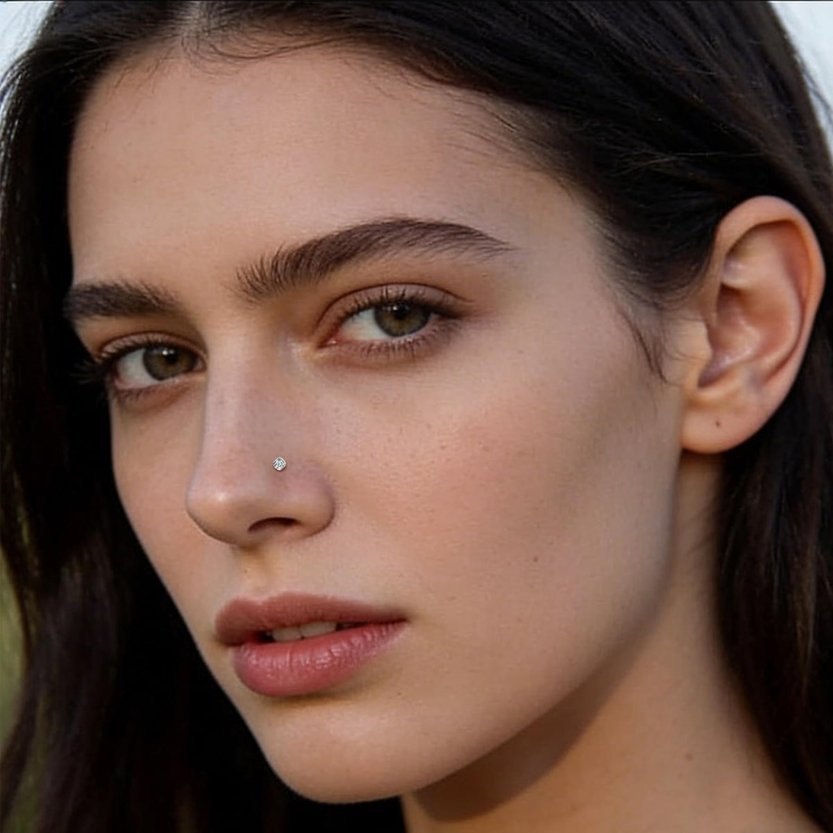 JFORYOU FORYOU Fake Nose Ring Fake Nose Piercing Fake Nose Rings Hoop for Women Faux Nose Piercing Clip on Non Pierced Faux Body Piercing Jewelry for Women Men Gold
